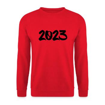 2023 - Unisex Sweatshirt - red - Front - Alina (178cm) & Michal (187cm)