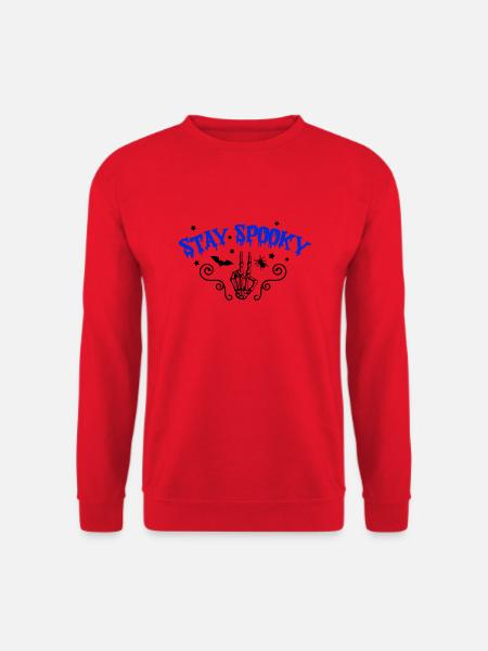 Restez effrayant - Sweat-shirt Unisexe - rouge