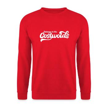 Autumn In The Costwolds - Unisex Sweatshirt - red - Front - Alina (178cm) & Michal (187cm)
