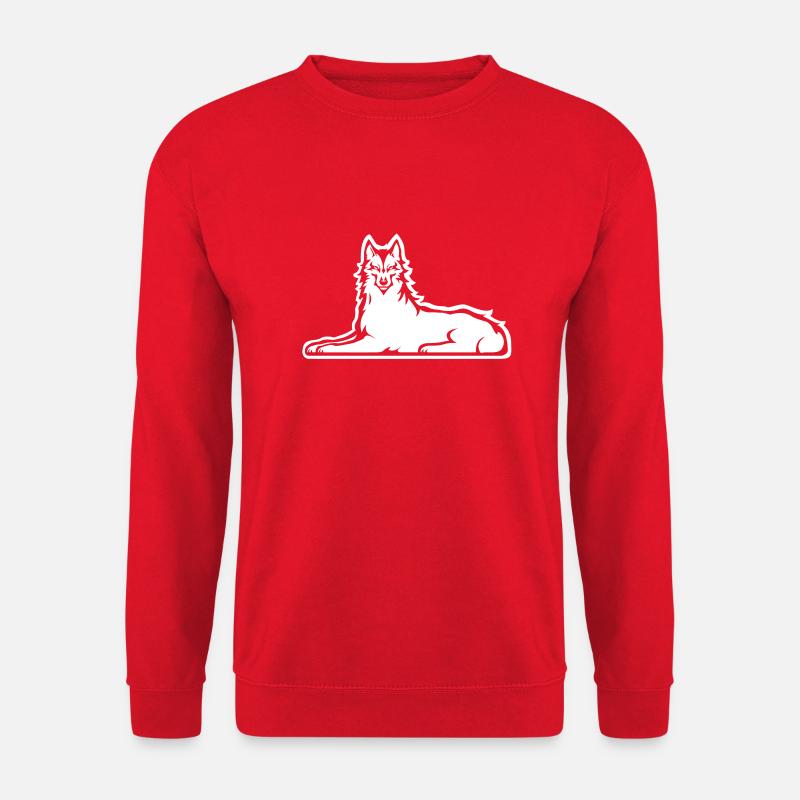 Chechen White Wolf - Unisex Sweatshirt - red