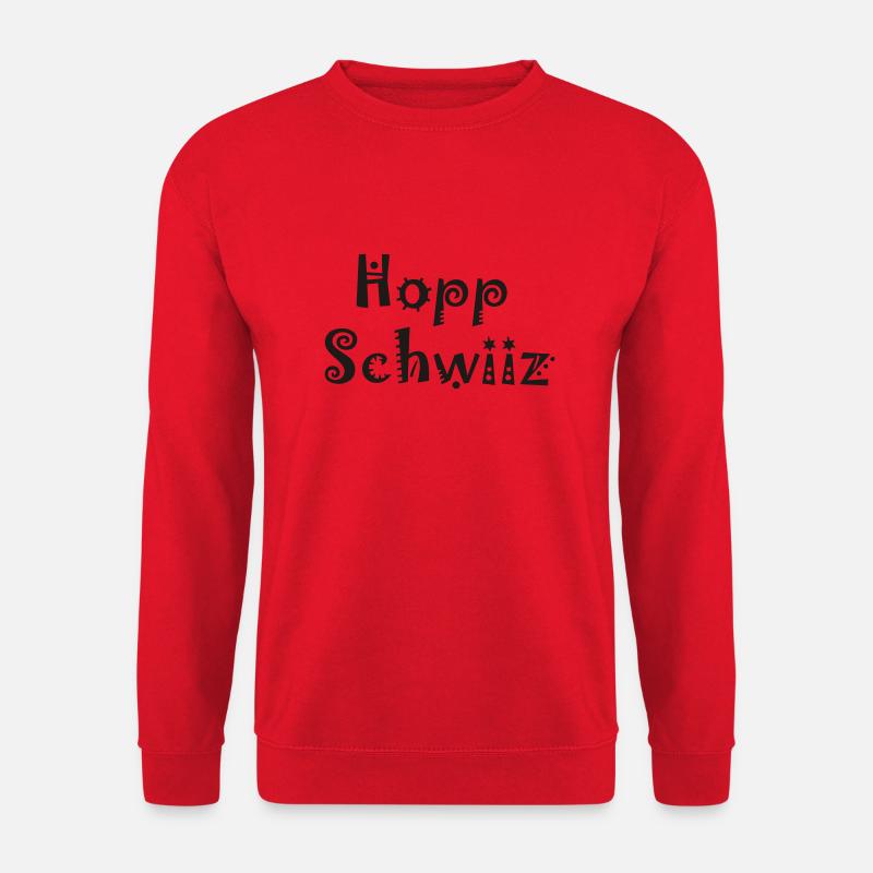 Hopp Schwiiz - Unisex Pullover - Rot