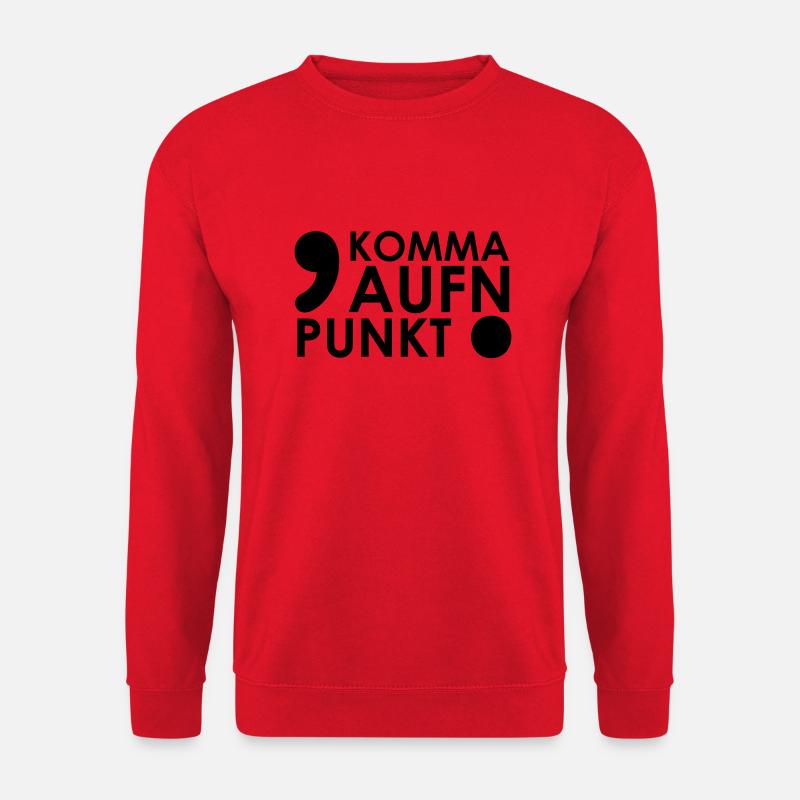 Komma aufn Punkt - Unisex Pullover - Rot