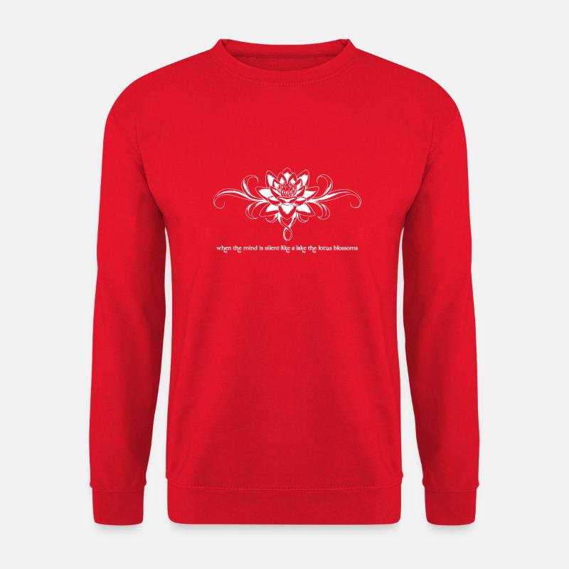 Lotus Blume - Unisex Pullover - Rot