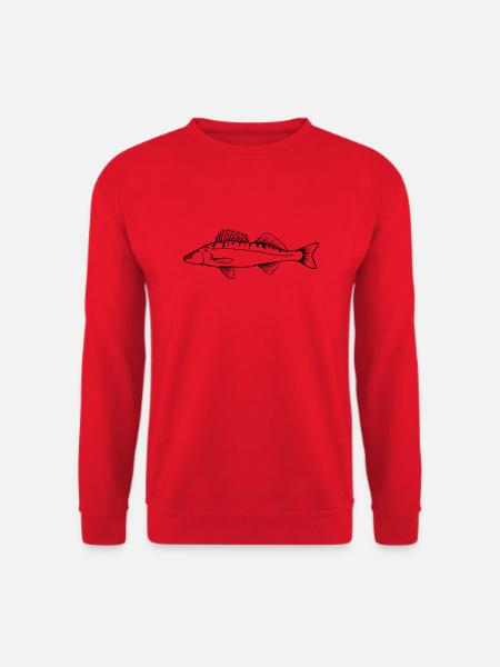 Zander Outline par Scuba.Style - Sweat-shirt Unisexe - rouge