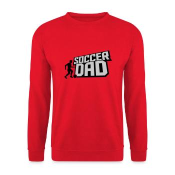 Ball Kicker Soccer Papa - Sweat-shirt Unisexe - rouge - Devant - Alina (178cm) & Michal (187cm)