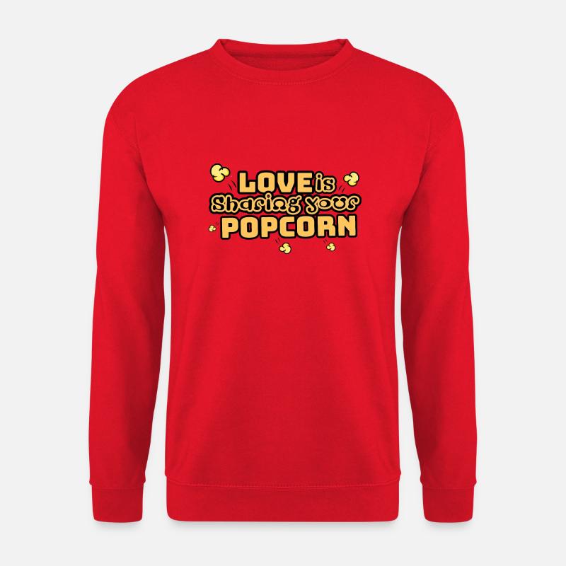 Popcorn Liebe - Unisex Pullover - Rot