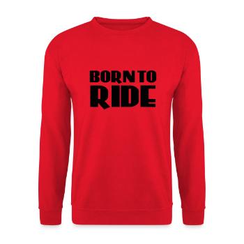 Born to ride - Unisex Pullover - Rot - Vorne - Alina (178cm) & Michal (187cm)
