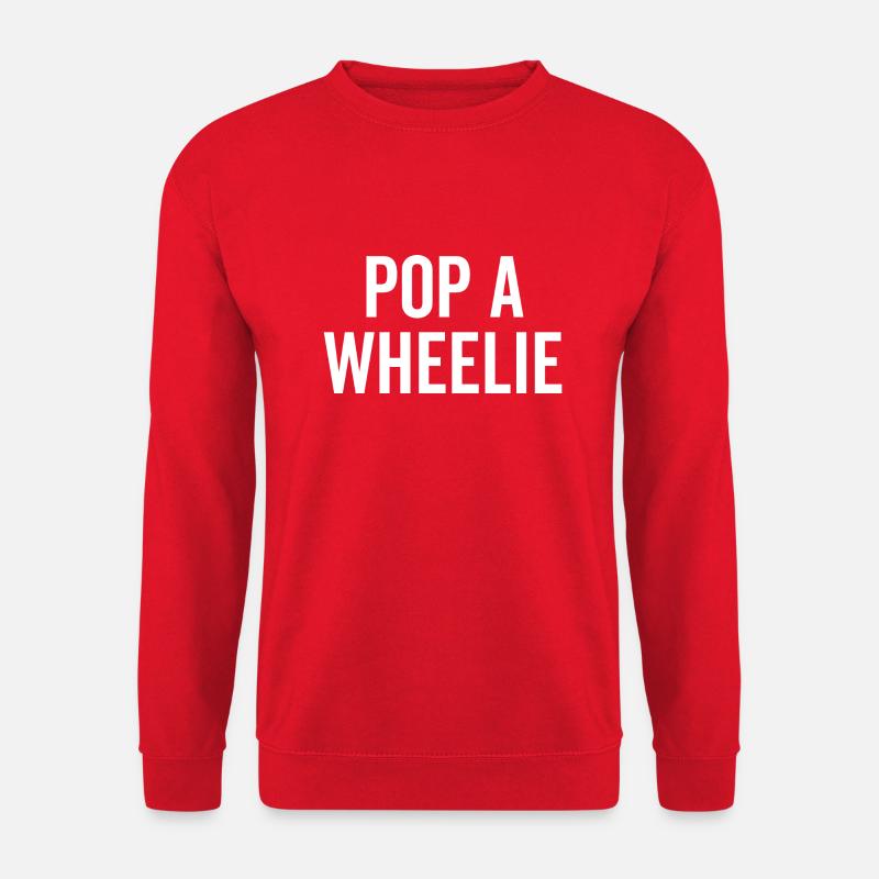 Pop a Wheelie - Unisex Pullover - Rot