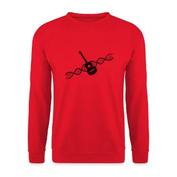 Gitarrist Band Gitarre Musiker Musik Gitarristin - Unisex Pullover - Rot - Vorne - Alina (178cm) & Michal (187cm)