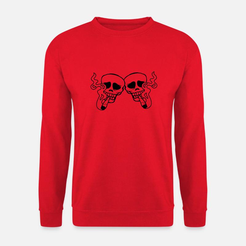 Team 2 Joint Skulls - Unisex Sweatshirt - red