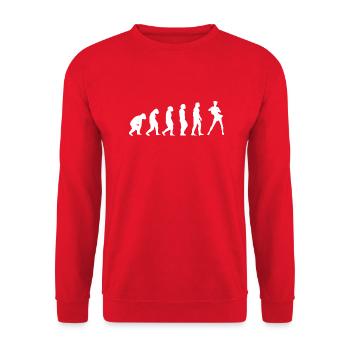 Cheerleader Gift Cheerleading Cheerleader - Unisex Sweatshirt - red - Front - Alina (178cm) & Michal (187cm)