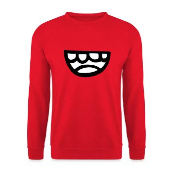 Smile - Sweat-shirt Unisexe - rouge - Devant - Alina (178cm) & Michal (187cm)