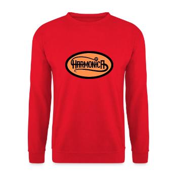 Logo Harmonica Style pour harmoniciste - Sweat-shirt Unisexe - rouge - Devant - Alina (178cm) & Michal (187cm)