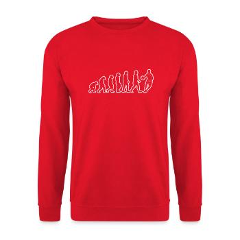 Basketball Team Evolution Basketball Basketball Player - Unisex Sweatshirt - red - Front - Alina (178cm) & Michal (187cm)