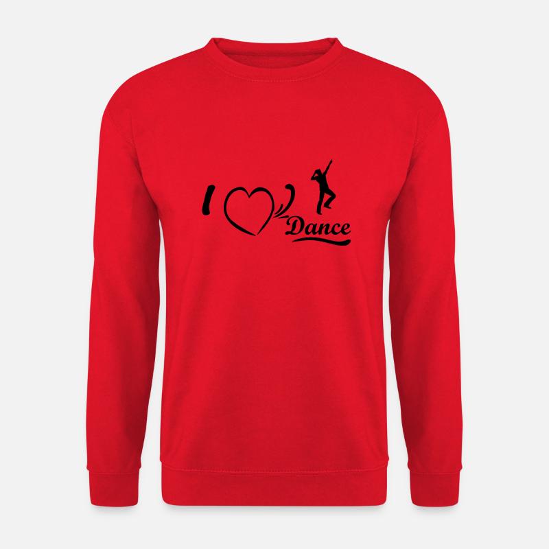 Dancing Dance Music - Unisex Pullover - Rot