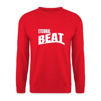 natural rhythm present idea present rhythm of life - Unisex Pullover - Rot - Vorne - Alina (178cm) & Michal (187cm)