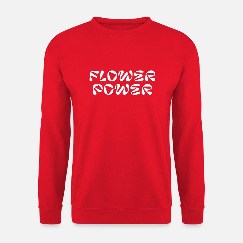 Flower-Power - Unisex Pullover - Rot