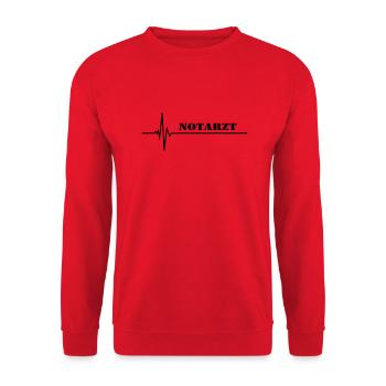 médical d'urgence - Sweat-shirt Unisexe - rouge - Devant - Alina (178cm) & Michal (187cm)