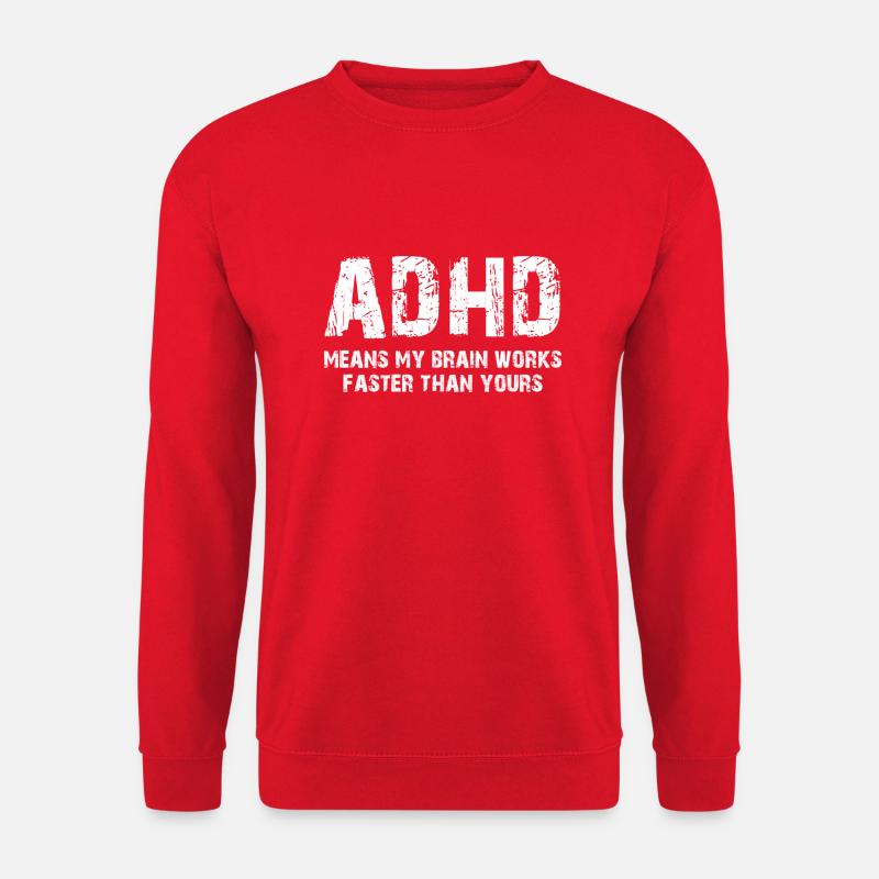 Adhd - Unisex Sweatshirt - red