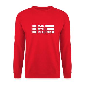 Realtor - Unisex Sweatshirt - red - Front - Alina (178cm) & Michal (187cm)