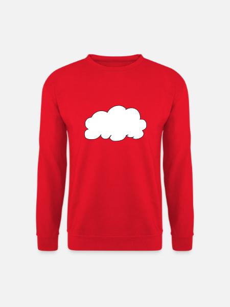 Météo Nuages Nuages Pluie Vecteur Ciel 18 - Sweat-shirt Unisexe - rouge
