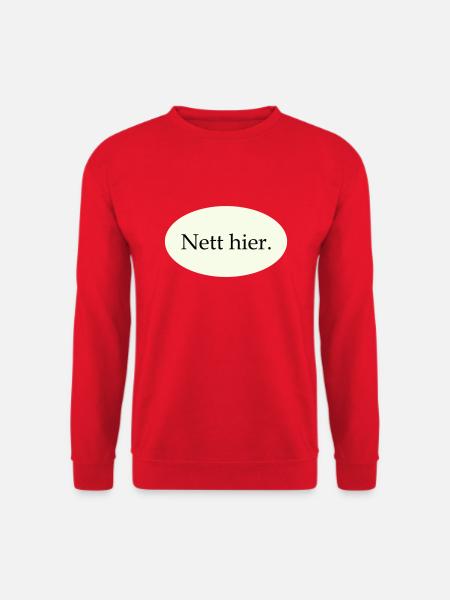 Nice here - Unisex Sweatshirt - red