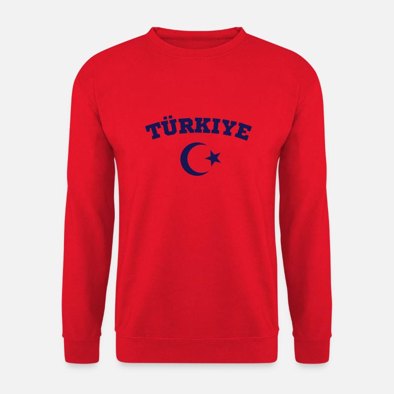 Türkiye mit Emblem - Unisex Pullover - Rot