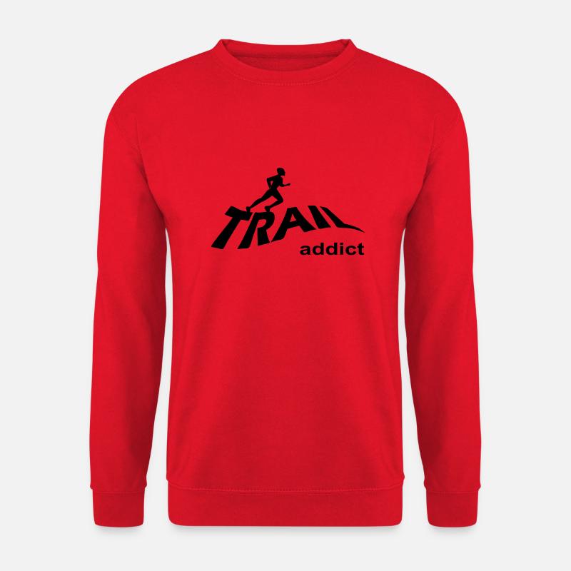 trail_addict - Unisex Pullover - Rot