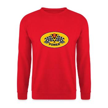 V8 Engine - Sweat-shirt Unisexe - rouge - Devant - Alina (178cm) & Michal (187cm)