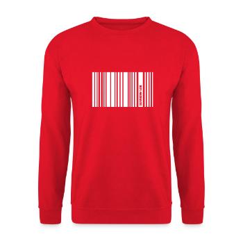 nachhaltig white - Unisex Pullover - Rot - Vorne - Alina (178cm) & Michal (187cm)