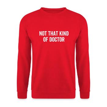 Pas ce genre de docteur - Sweat-shirt Unisexe - rouge - Devant - Alina (178cm) & Michal (187cm)