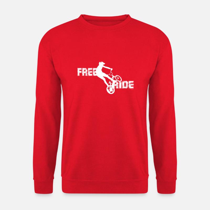 free ride mirko white - Unisex Sweatshirt - red