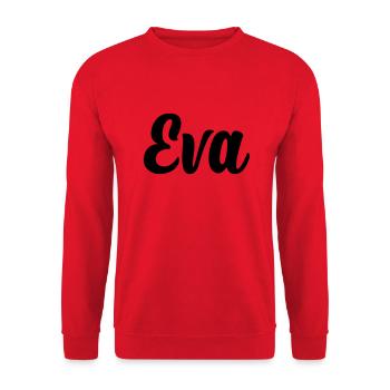 Eva - Unisex Pullover - Rot - Vorne - Alina (178cm) & Michal (187cm)