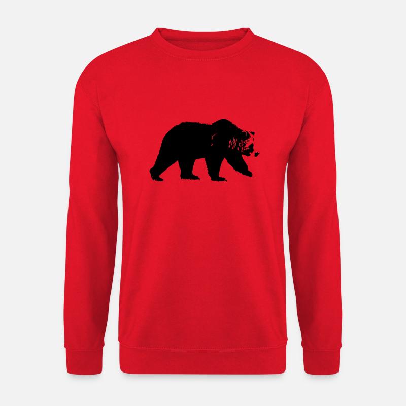 Walking Bear Bear - Unisex Pullover - Rot