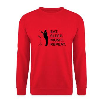 Conductors Conductor Music Conducting Gift - Unisex Sweatshirt - red - Front - Alina (178cm) & Michal (187cm)