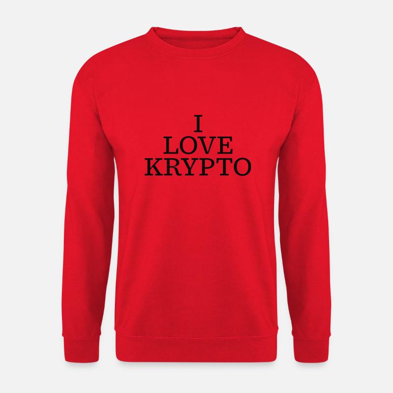 I love Krypto - Unisex Pullover - Rot