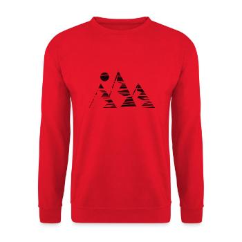 Berg - (16) - Unisex Pullover - Rot - Vorne - Alina (178cm) & Michal (187cm)