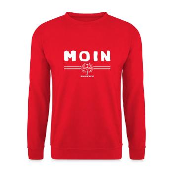 Mismuschelartkrafr - Unisex Pullover - Rot - Vorne - Alina (178cm) & Michal (187cm)