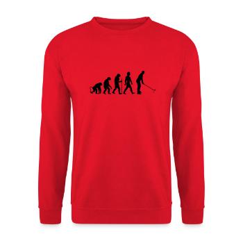evolution golf - Unisex Pullover - Rot - Vorne - Alina (178cm) & Michal (187cm)