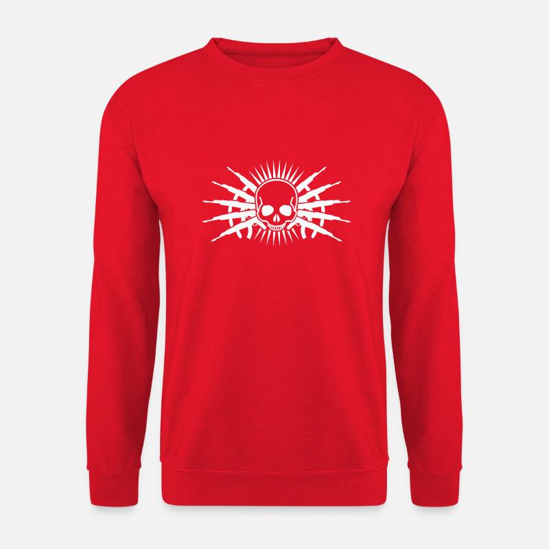 skull guns - Unisex Pullover - Rot