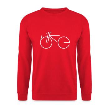 Bike Type white - Unisex Pullover - Rot - Vorne - Alina (178cm) & Michal (187cm)