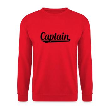 Captain - Unisex Pullover - Rot - Vorne - Alina (178cm) & Michal (187cm)