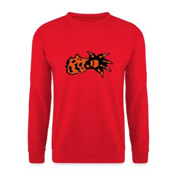 cheetah animal claw paw 1 - Unisex Sweatshirt - red - Front - Alina (178cm) & Michal (187cm)