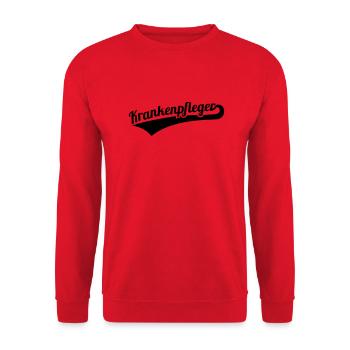 Krankenpfleger - Unisex Pullover - Rot - Vorne - Alina (178cm) & Michal (187cm)