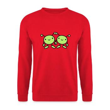 in love alien couple 2 - Unisex Sweatshirt - red - Front - Alina (178cm) & Michal (187cm)
