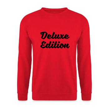 deluxe_edition_01 - Unisex Pullover - Rot - Vorne - Alina (178cm) & Michal (187cm)