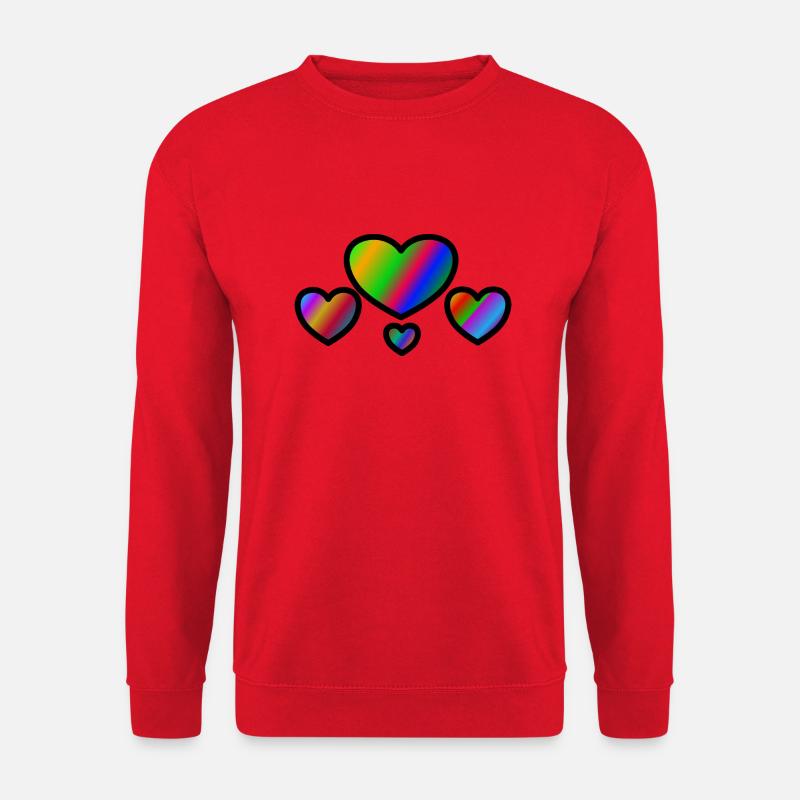 hearts - Unisex Pullover - Rot
