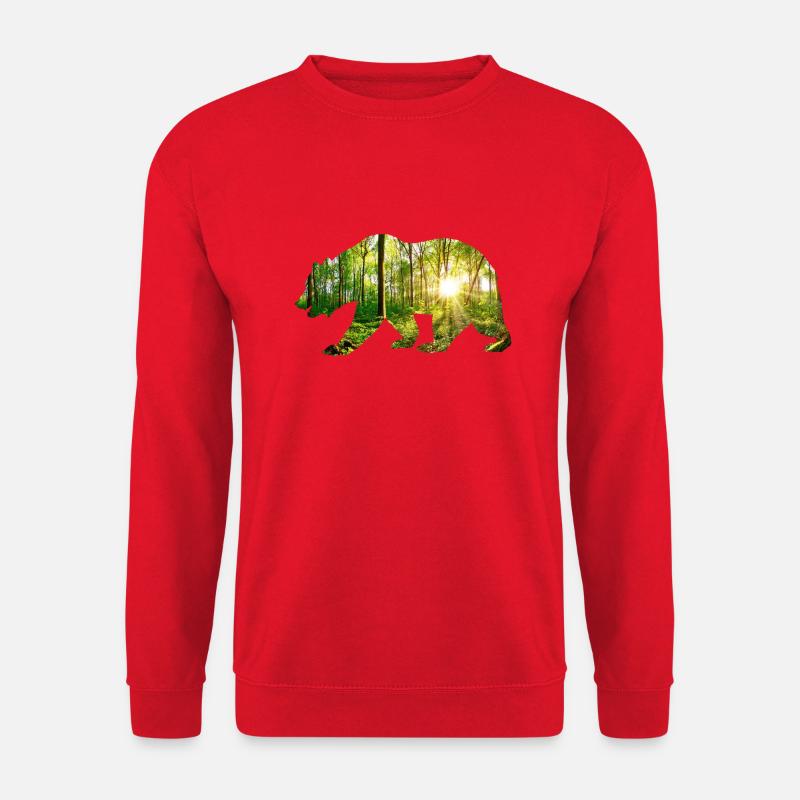 Bear environment - Unisex Sweatshirt - red