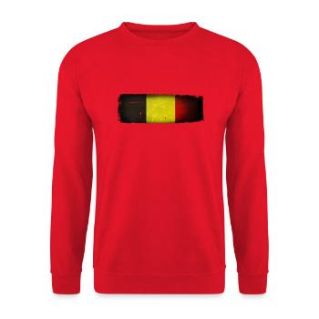 Belgium vintage - Unisex Sweatshirt - red - Front - Alina (178cm) & Michal (187cm)