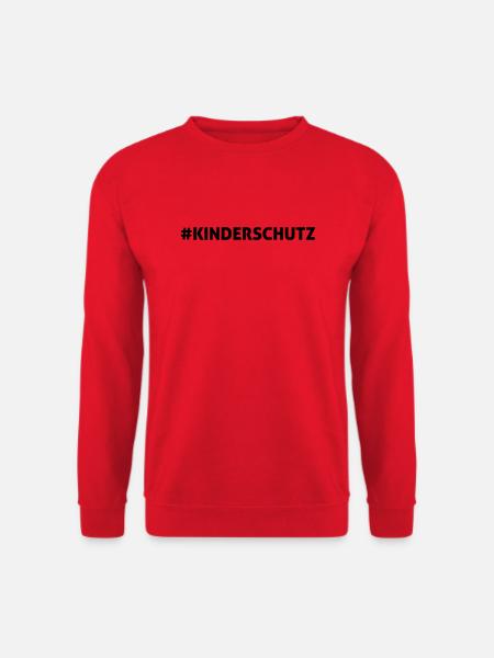 #Kinderschutz - Unisex Pullover - Rot